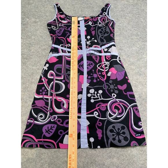 SkunkFunk Size 3 M(8-10)  Women Dominika Purple Geometric Sheath Dress Sleeveles - Picture 2 of 6